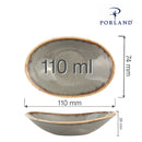 Oval miniskål i stein, 110 mm, Min. kjøp: 6-10