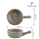 Miniskål i stein med håndtak, 60 mm, Min. kjøp: 6-6