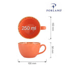Elegant kopp i ravfarget farge, 250 ml, Min. kjøp: 6-7