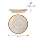 Askegrå tallerken, 160 mm, Min. kjøp: 6-4