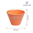 Ravfarget konisk skål, 120 mm, Min. kjøp: 6-8