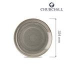 Stonecast Grå coupéplate, 324 mm, Min. kjøp: 6-4