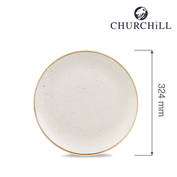 Stonecast Barley White kupétallerken, 324 mm, Min. kjøp: 6