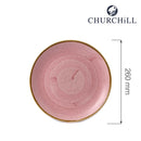 Stonecast Petal Pink kupétallerken, 260 mm, Min. kjøp: 6-6