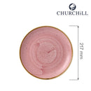 Stonecast Petal Pink kupétallerken, 217 mm, Min. kjøp: 6-3