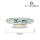 Stonecast Duck Egg Profile bolle med bred kant, 240 mm, Min. kjøp: 6-4