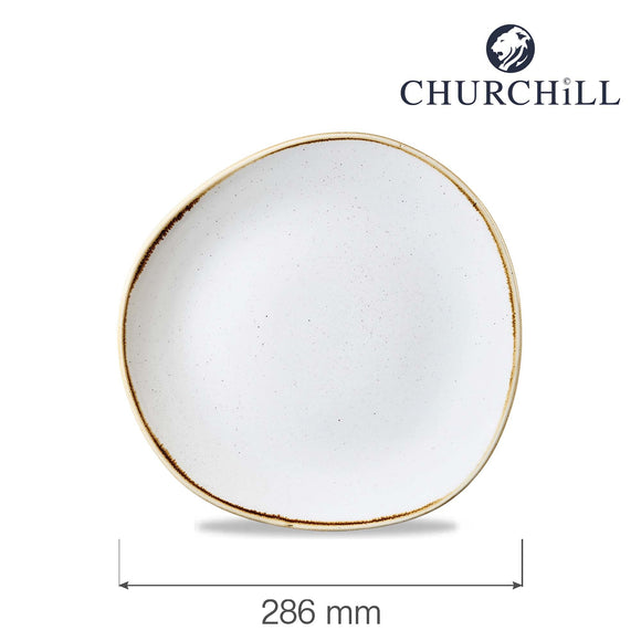 Stonecast Barley White rund sporplate, 286 mm, Min. kjøp: 6