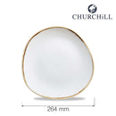 Stonecast Barley White rund sporplate, 264 mm, Min. kjøp: 6-4