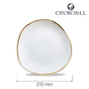 Stonecast Barley White rund sporplate, 210 mm, Min. kjøp: 6-5