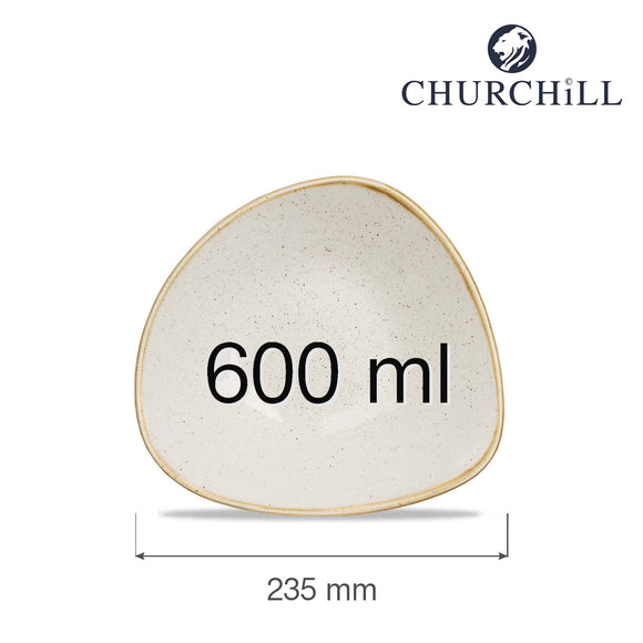 Stonecast Barley White trekantet bolle, 235 mm, Min. kjøp: 6