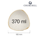 Stonecast Barley White trekantet bolle, 185 mm, Min. kjøp: 6-4