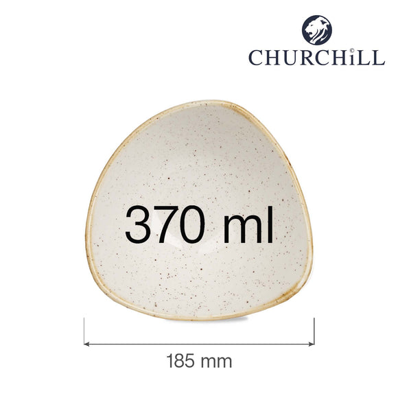 Stonecast Barley White trekantet bolle, 185 mm, Min. kjøp: 6