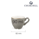 Stonecast Grå espressokopp, 90 ml, Min. kjøp: 6-4