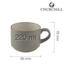 Stonecast Grå stabelkopp, 220 ml, Min. kjøp: 6-6