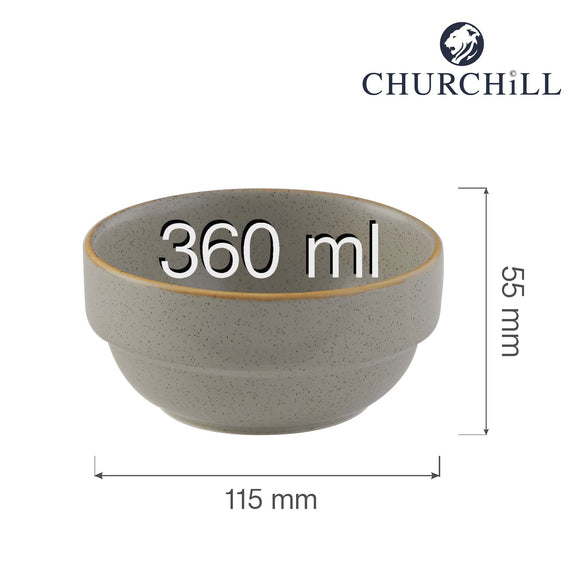 Stonecast Grå stablebolle, 360 ml, Min. kjøp: 6