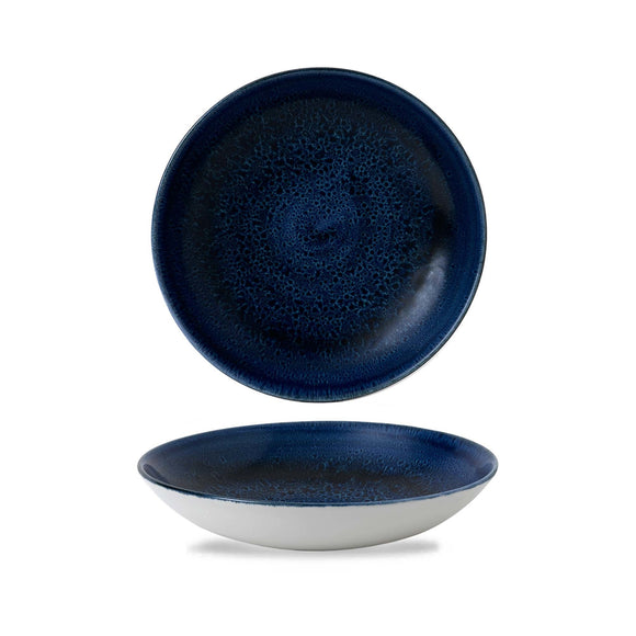 Stonecast Plume Ultramarin coupé-skål, 248 mm