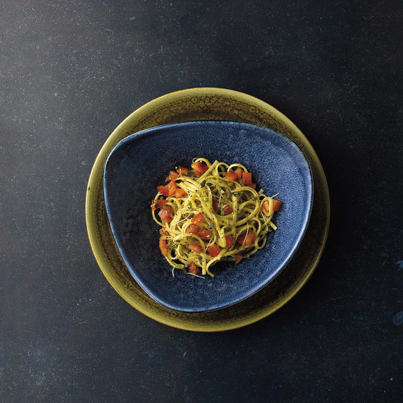 Stonecast Plume Ultramarin coupé-skål, 248 mm