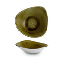 Stonecast Plume Grønn trekantet skål, 235 mm, Min. kjøp: 1-4