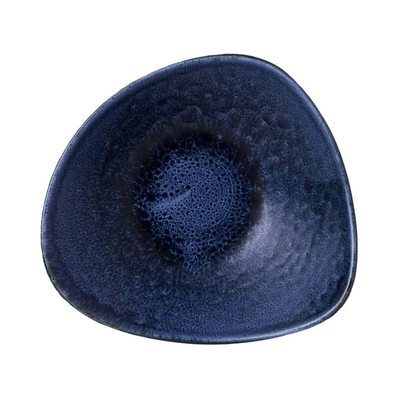 Stonecast Plume ultramarin trekantet skål, 235 mm, Min. kjøp: 12