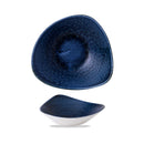 Stonecast Plume ultramarin trekantet skål, 235 mm, Min. kjøp: 12-5