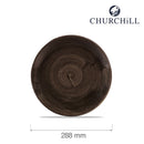 Stonecast Patina Iron Black coupe-plate, 288 mm-4