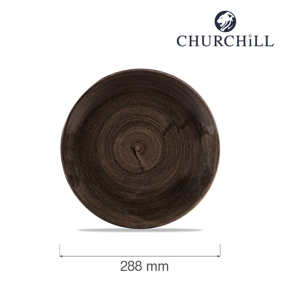 Stonecast Patina Iron Black coupe-plate, 288 mm