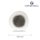 Raku Quartz Black rund sporplate, 210 mm-4