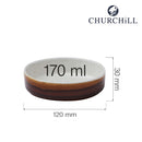 Nourish Barley White sideskål, 120 mm, Min. kjøp: 12-3