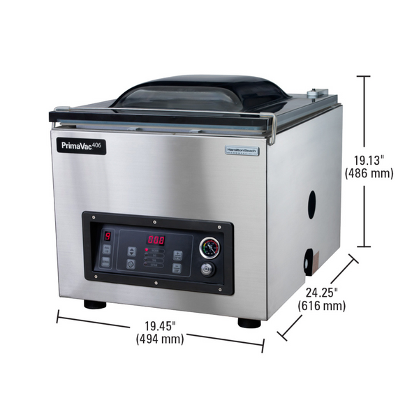 PrimaVac406 vakuumforsegler i kammer