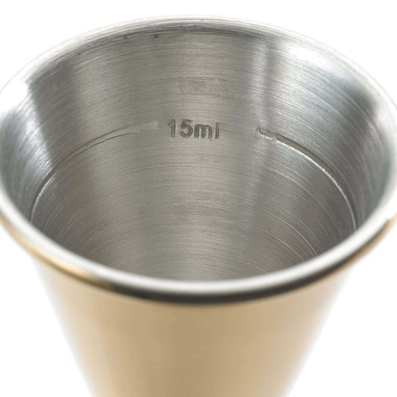 25 ml x 50 ml japansk jigger, gullbelagt