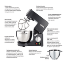 Stativmikser - 8 liter, 350 x 430 x (H) 400 mm-12