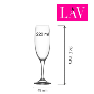 Empire champagnefløyte 220 ml, Min. kjøp: 6