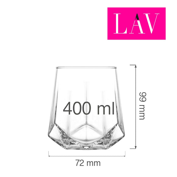 Valeria whiskyglass 400 ml, Min. kjøp: 6
