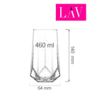 Valeria longdrinkglass 460 ml, Min. kjøp: 6-5