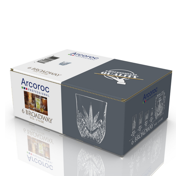 Broadway shotglass, 50 ml, Min. kjøp: 6