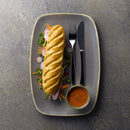 Stonecast grå avlang plate, 295 mm, Min. kjøp: 6-7