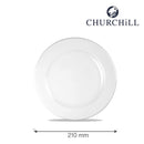 Hvit profilplate, 210 mm-5