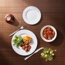 Flat tallerken til hverdagsbruk, 245 x (H) 21 mm, Min. kjøp: 6-6