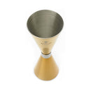 Slim Style jigger, gullbelagt med rustfritt stålbånd, 59 g, Barfly-5