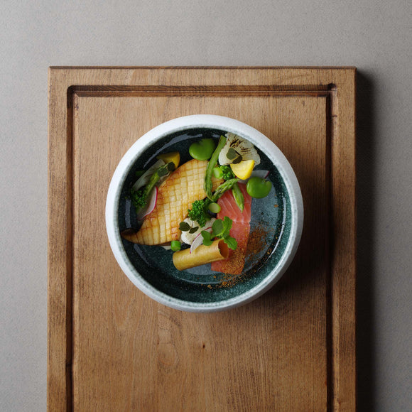 Goro Brown Blå Skål 195 mm, 1000 ml, Min. kjøp: 2