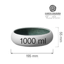 Goro hvit grønn bolle 195 mm, 1000 ml, Min. kjøp: 2-7