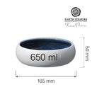 Goro hvit blå bolle 165 mm, 650 ml, Min. kjøp: 2-6