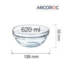 Tømbar bolle, 620 ml, Min. kjøp: 6-8