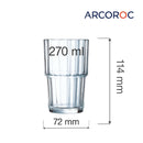 Norvege highballglass, 270 ml, Min. kjøp: 6-9