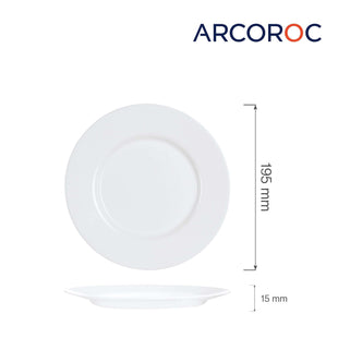 Flat tallerken til hverdagsbruk, 195 x (H) 15 mm, Min. kjøp: 6