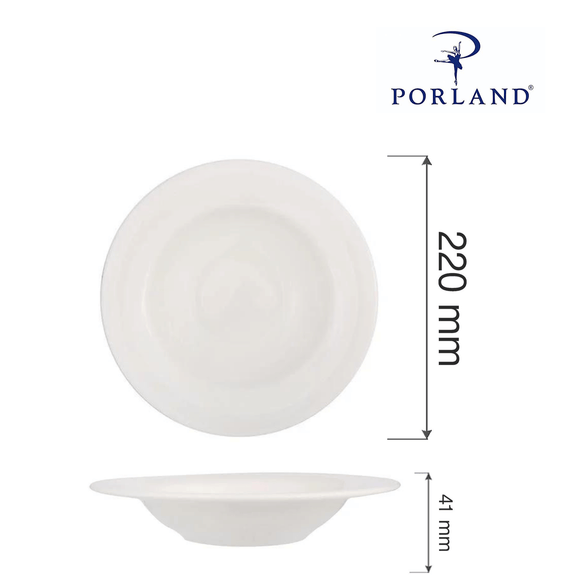 Dove dyp tallerken, 220 mm, Min. kjøp: 6