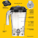 Kopolyester krukke for FDHBF600R-CE, 1,8L-6