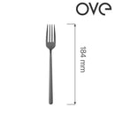 Dessertgaffel Amarone Sort, OVE, 184 mm, Min. kjøp: 12-4