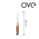 Biffkniv 260 mm, sett med 6 i gaveeske, rosintre-3