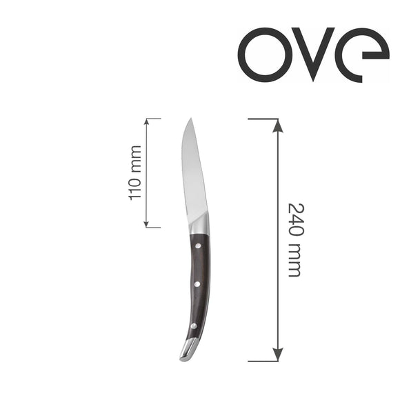 Biffkniv, sett med 6 i gaveeske, OVE, 240 mm
